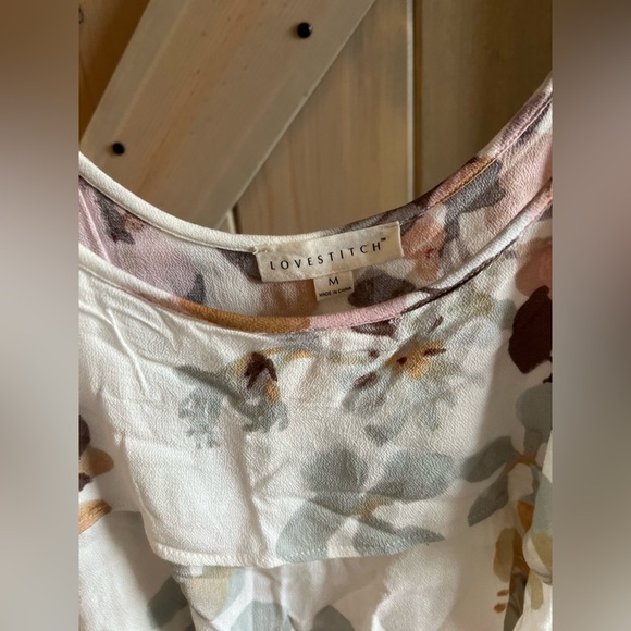 NWOT Lovestitch Floral Ruffle Cami - Picture 2 of 5